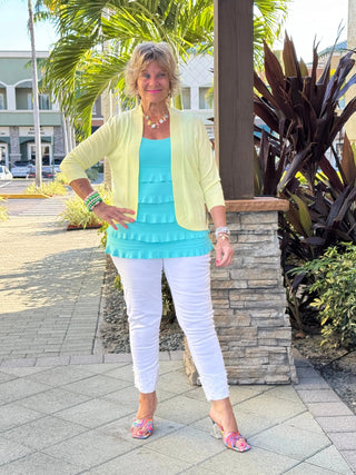 LULU-B CLEAR YELLOW PEYTON SHRUG LULU-B