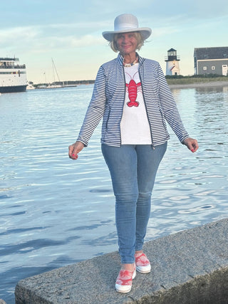 WHITE LOBSTER SWEATER LULU-B