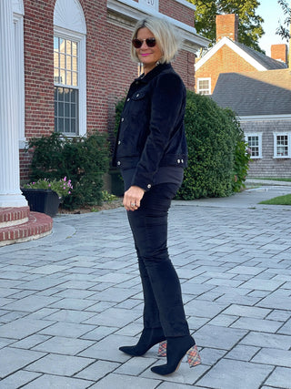 LULU-B BLACK VELOUR PANTS LULU-B