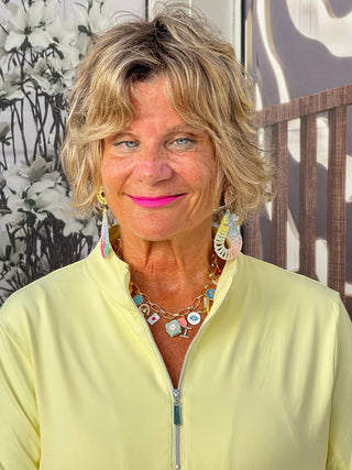 LULU-B SUNSHINE YELLOW HALF ZIPPER LULU-B