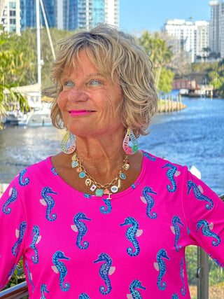 LULU B SEAHORSE BAY ASYMMETRIC TOP LULU-B