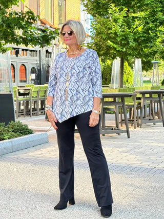 LULU-B WINTER WHITE ASYMMETRIC TOP LULU-B