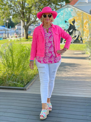 PINK LANE SHORT SLEEVE LULU-B