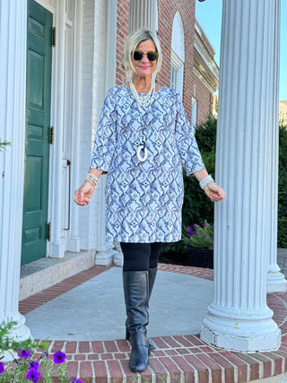 LULU-B WINTER WHITE SLEEVE DRESS LULU-B