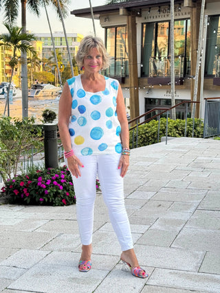 ETHYL AQUA DOT TANK ETHYL JEANS