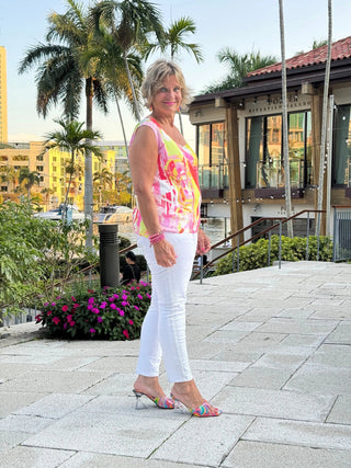 ETHYL PINK WATERCOLOR TANK ETHYL JEANS