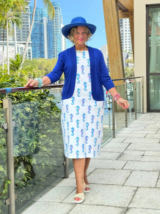 LULU B SHORELINE CHARM MIDI SHIFT MAXI DRESS LULU-B