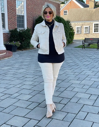 LULU-B STONE VELOUR JACKET LULU-B