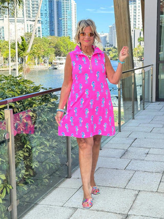 LULU B SEAHORSE BAY ZIPPER SWING DRESS LULU-B