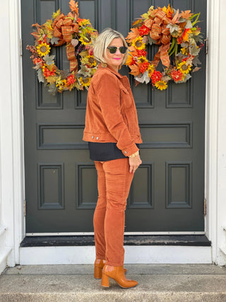 LULU-B  COPPER VELOUR JACKET LULU-B