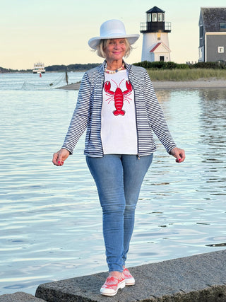 WHITE LOBSTER SWEATER LULU-B