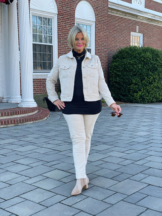 LULU-B STONE VELOUR JACKET LULU-B