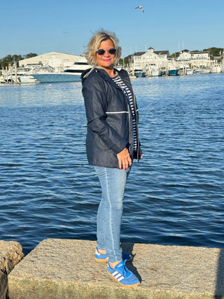 Women's New Englander® Rain Jacket NAVY Cathys Place