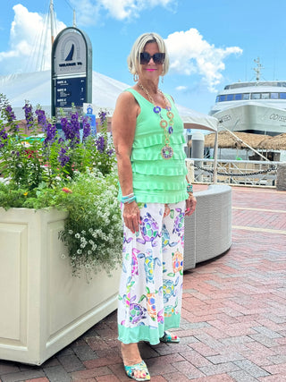 TROPICAL TURTLE PALAZZO CATHYS RESORTWEAR