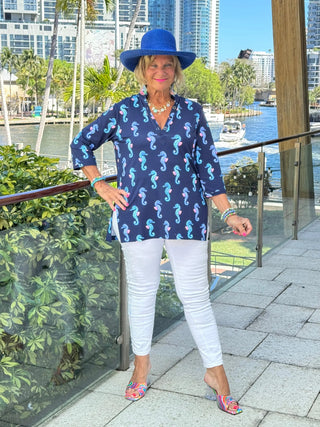 LULU B MIDNIGHT REEF TUNIC LULU-B