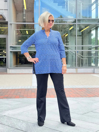 LULU-B SHADES OF BLUE TUNIC LULU-B