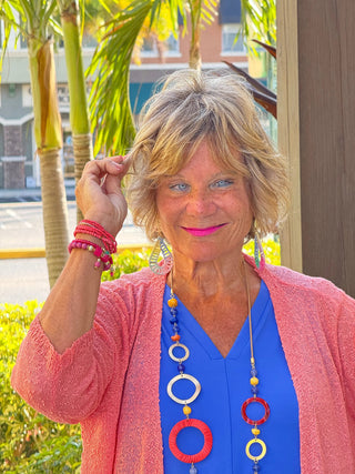 LULU-B SALMON MESH WRAP LULU-B