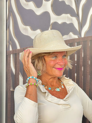 LULU-B STONE RUFFLE TOP LULU-B