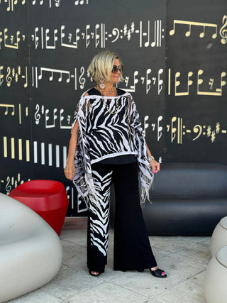 BLACK AND WHITE TIGER PALAZZO KOKOMO