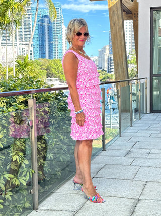 LULU B TROPIC PETALS CHA CHA DRESS LULU-B