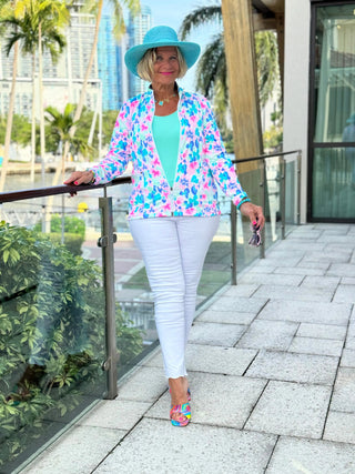 PINK PETALS FULL ZIPPER LULU-B