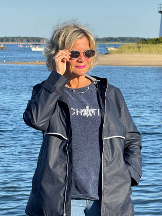 Women's New Englander® Rain Jacket NAVY Cathys Place