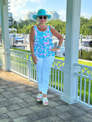 SPLASH OF PINK  CHA CHA TANK LULU-B