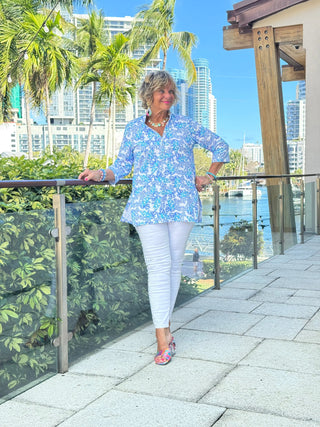 LULU B CORAL BREEZE TUNIC LULU-B