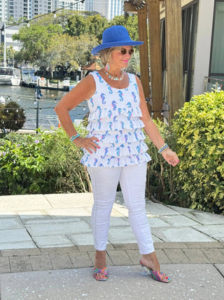 LULU B SHORELINE CHARM CHA CHA TANK LULU-B