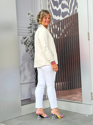 LULU-B STONE FULL ZIPPER JACKET LULU-B