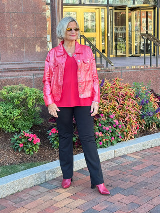 Red Metallic Jacket Cathys Place