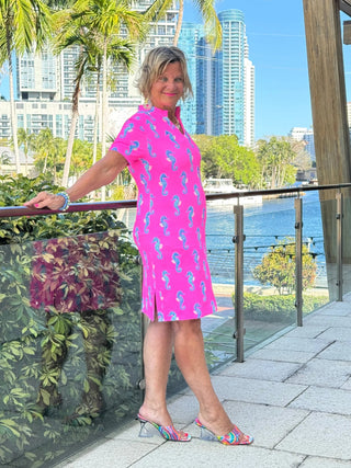 LULU B SEAHORSE BAY SHORT SLEEVE DRESS LULU-B