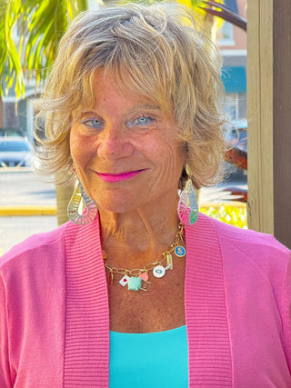 LULU-B PEYTON HOT PINK SHRUG LULU-B