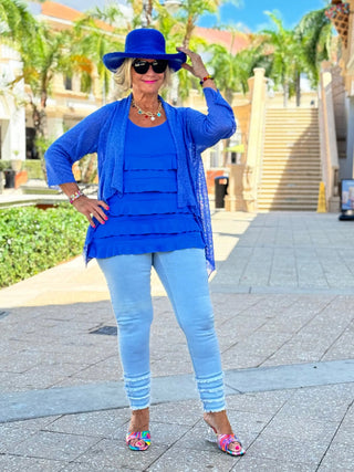 LULU-B LIGHT DENIM SOUTH BEACH ANKLE PANT LULU-B