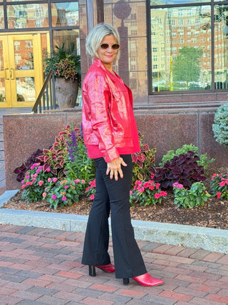Red Metallic Jacket Cathys Place