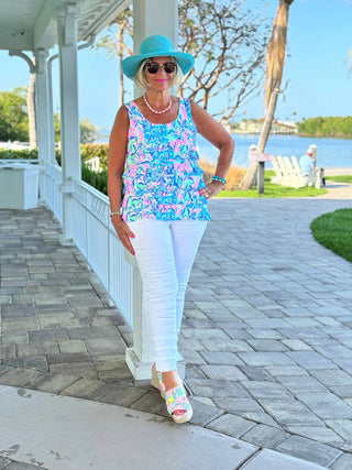 SPLASH OF PINK  CHA CHA TANK LULU-B