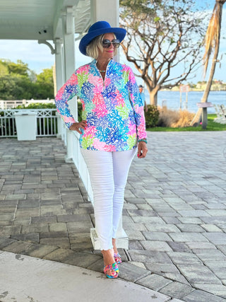 SALINA REEF HALF ZIPPER LULU-B