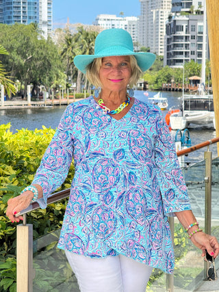 BLUE TURTLE ASYMMETRIC TOP LULU-B