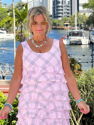 LULU B PINK CHIC CHA CHA DRESS LULU-B