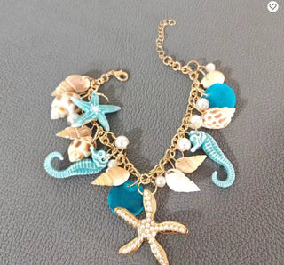 STARFISH BEACH MULTI AQUA BRACELET Cathys Place