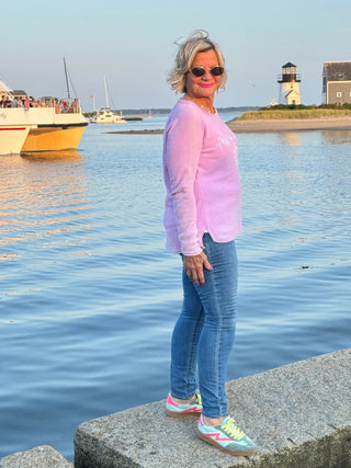 LULU-B LILAC ALL YOU NEED CEW NECK SWEATER LULU-B