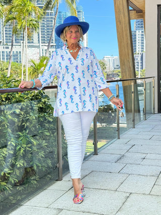 LULU B SHORELINE CHARM TUNIC LULU-B