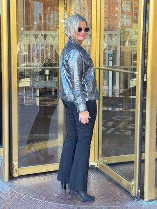 Black Metallic Jacket Cathys Place