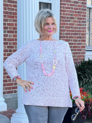 Women's Speckled Chenille Eyelash Sweater Cathys Place