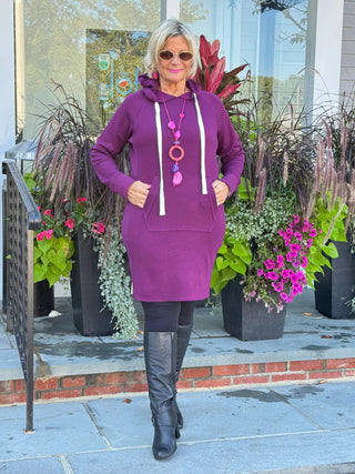 Lulu b kangaroo Cabernet scuba dress LULU-B