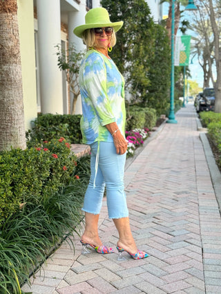 Ethyl V Neck Structured Tee - Nova Cathys Place