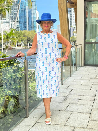 LULU B SHORELINE CHARM MIDI SHIFT MAXI DRESS LULU-B