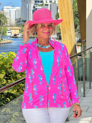LULU B SEAHORSE BAY FULL ZIPPER JACKET LULU-B