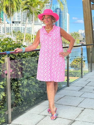 LULU B TROPIC PETALS RUFFLE DRESS LULU-B