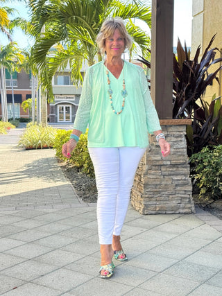 LULU-B HUNTER CLEAR LIME MESH WRAP LULU-B